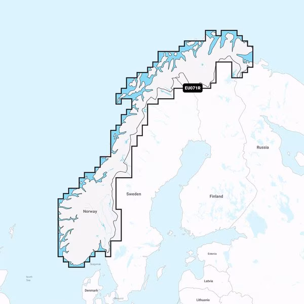 Navionics Vision+ NVEU071R, Norway, Lakes Rivers, Inland Marine Chart